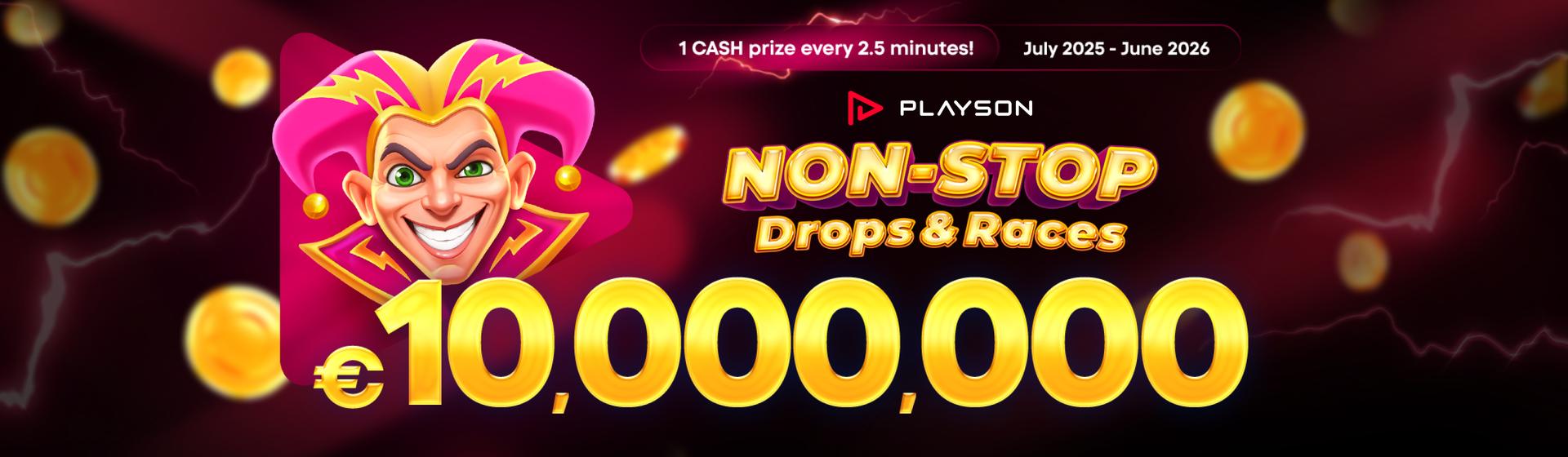 Playson : Non-Stop Drops & Races